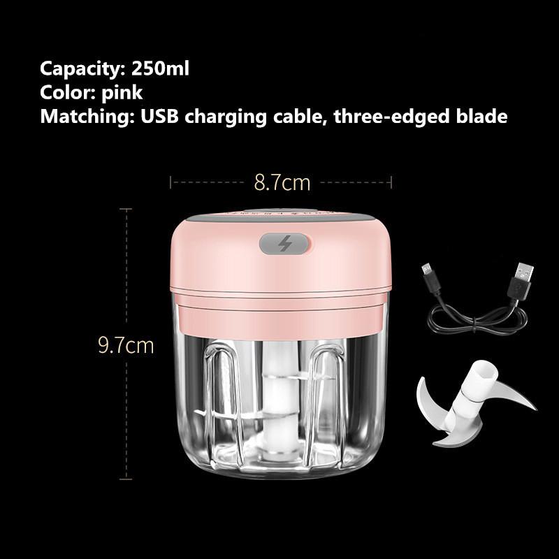 Điện Tỏi Masher USB Mini Máy Nghiền Xay Thịt Cho Nghiền Nát Tỏi Nghiền Gừng Nghiền Nát Ớt Tươi Phụ Kiện Nhà Bếp