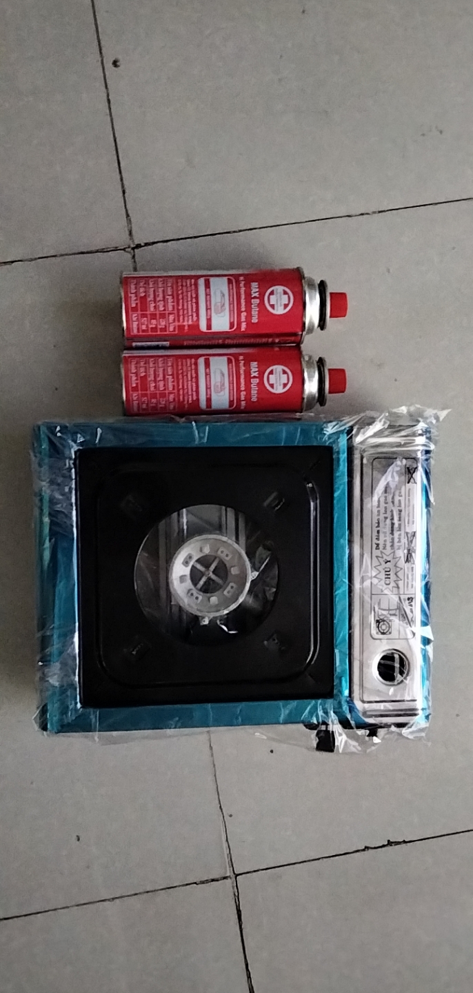 Bếp gas mini Inox Giá Rẻ , kèm tặng 2 bình ga as mini