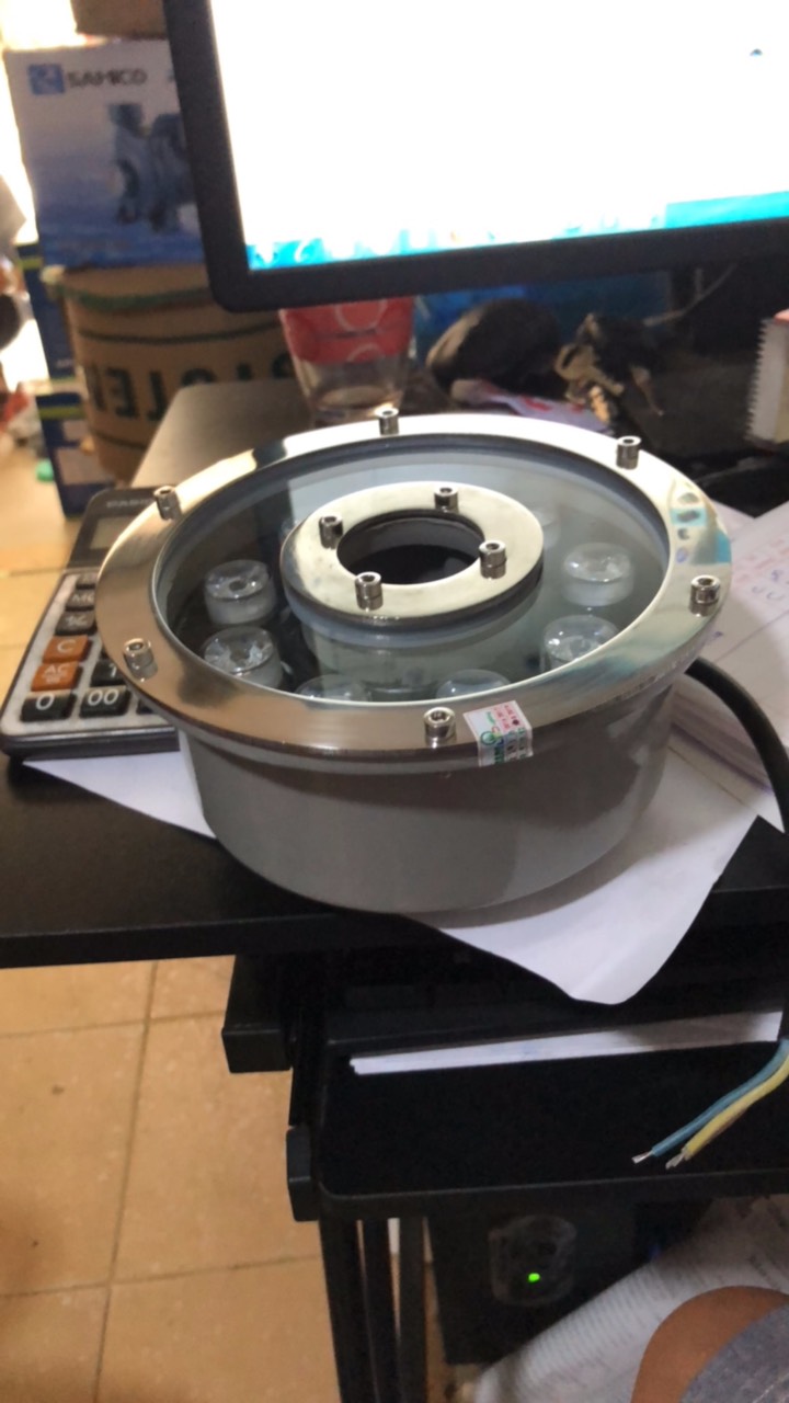 Đèn âm nước bánh xe 9w đổi màu