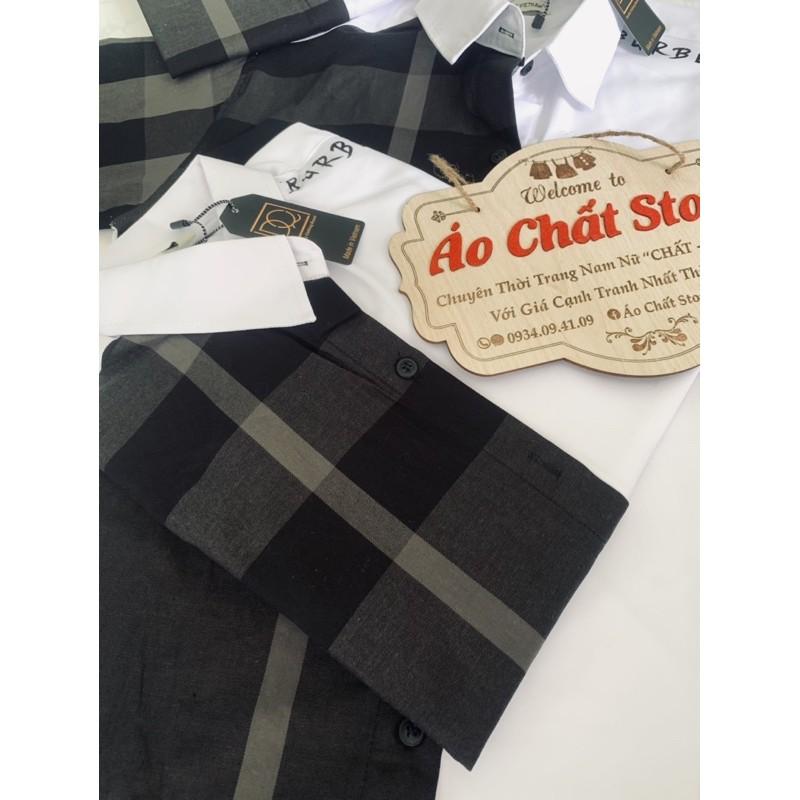 (ẢNH THẬT) Áo Sơ Mi Nam In BBR Vai Cao Cấp | Form Chuẩn Shop SM233