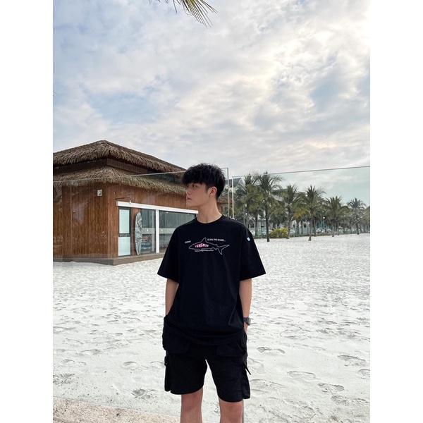 Áo thun Tee Shark Cá mập Nam nữ Full tag hãng Hany shop