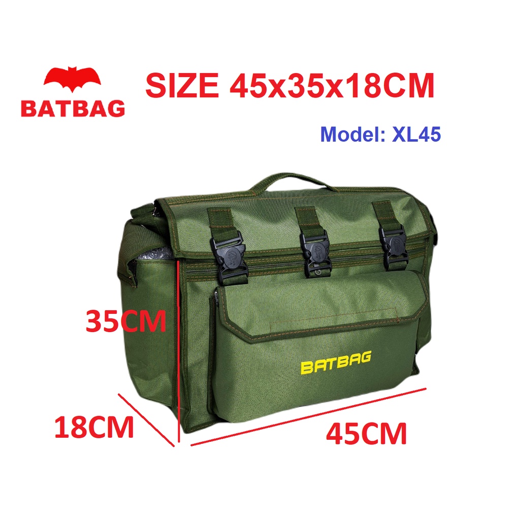 Túi Đựng Dụng Cụ Sửa Chữa, túi đồ nghề Daikin, Batbag Có Chân Đế mầu xanh lính XL45 45X35X18cm