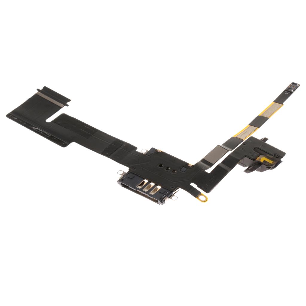 Headphone Jack SIM Card Reader Flex Cable Repair for Apple  2 3G Model
