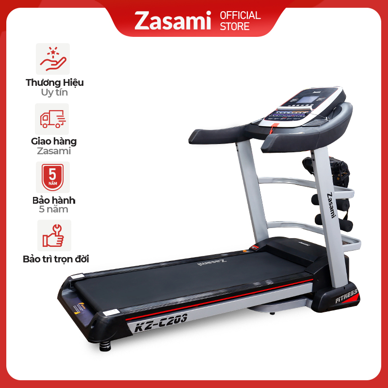 MÁY CHẠY BỘ ĐIỆN ZASAMI KZ-C203 - Tặng kèm túi trống thể thao