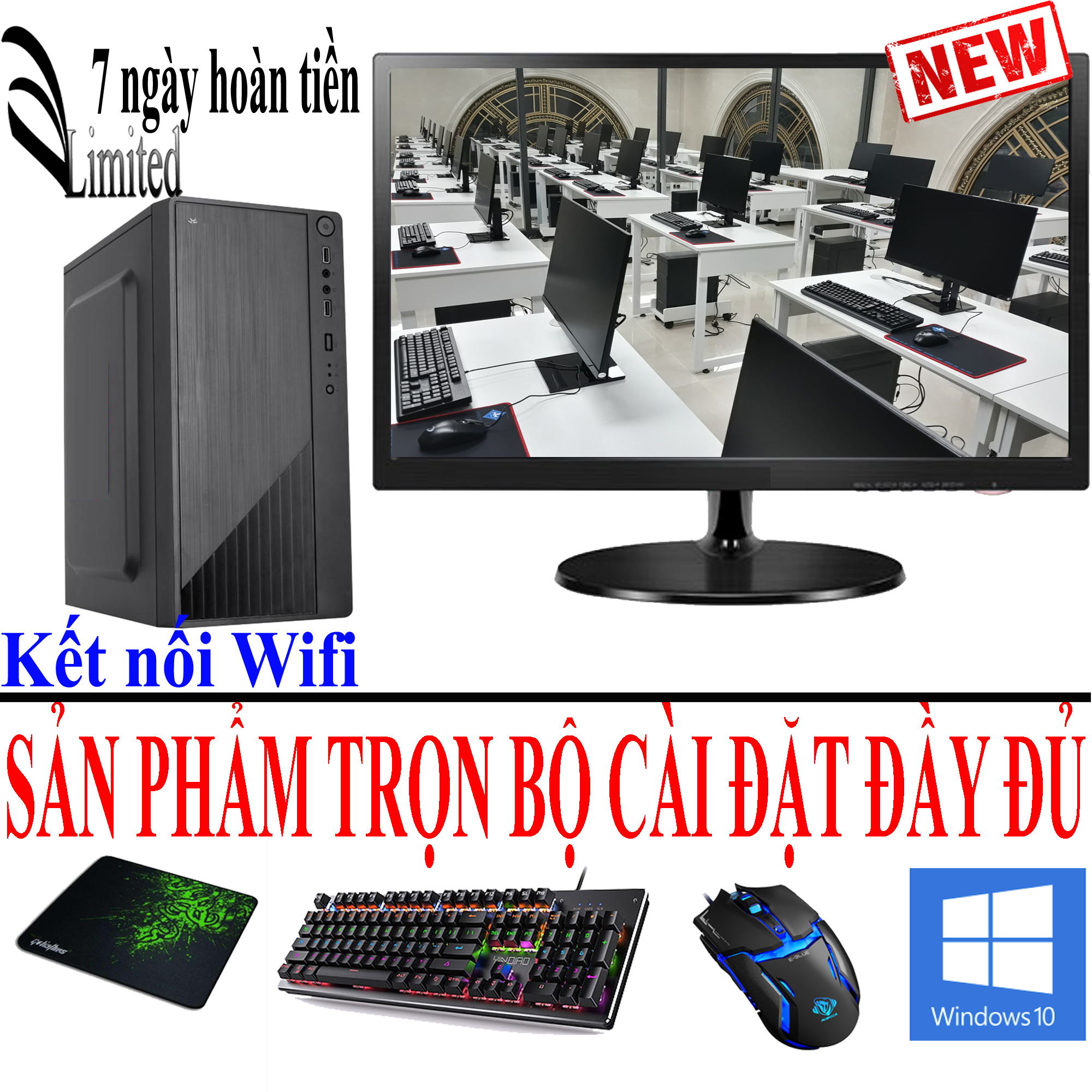 Bộ máy tính để bàn VLimitted cao cấp i5 3330/8G/ SSD/HDD/ sản phẩm trọn bộ - Hàng chính hãng