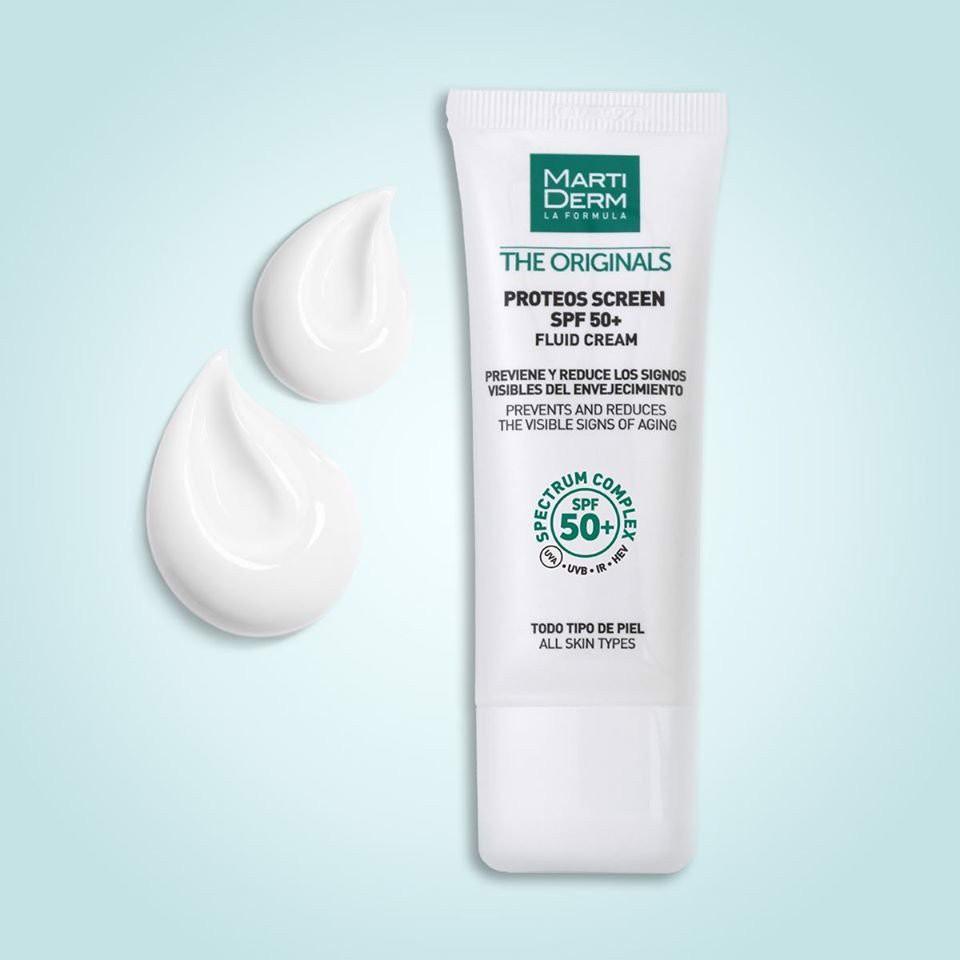 Kem Chống Nắng Phổ Rộng Toàn Diện Ngừa Lão Hóa, Phòng Chống Nám Quay Lại - MartiDerm The Originals Proteos Screen SPF50+ 40ml