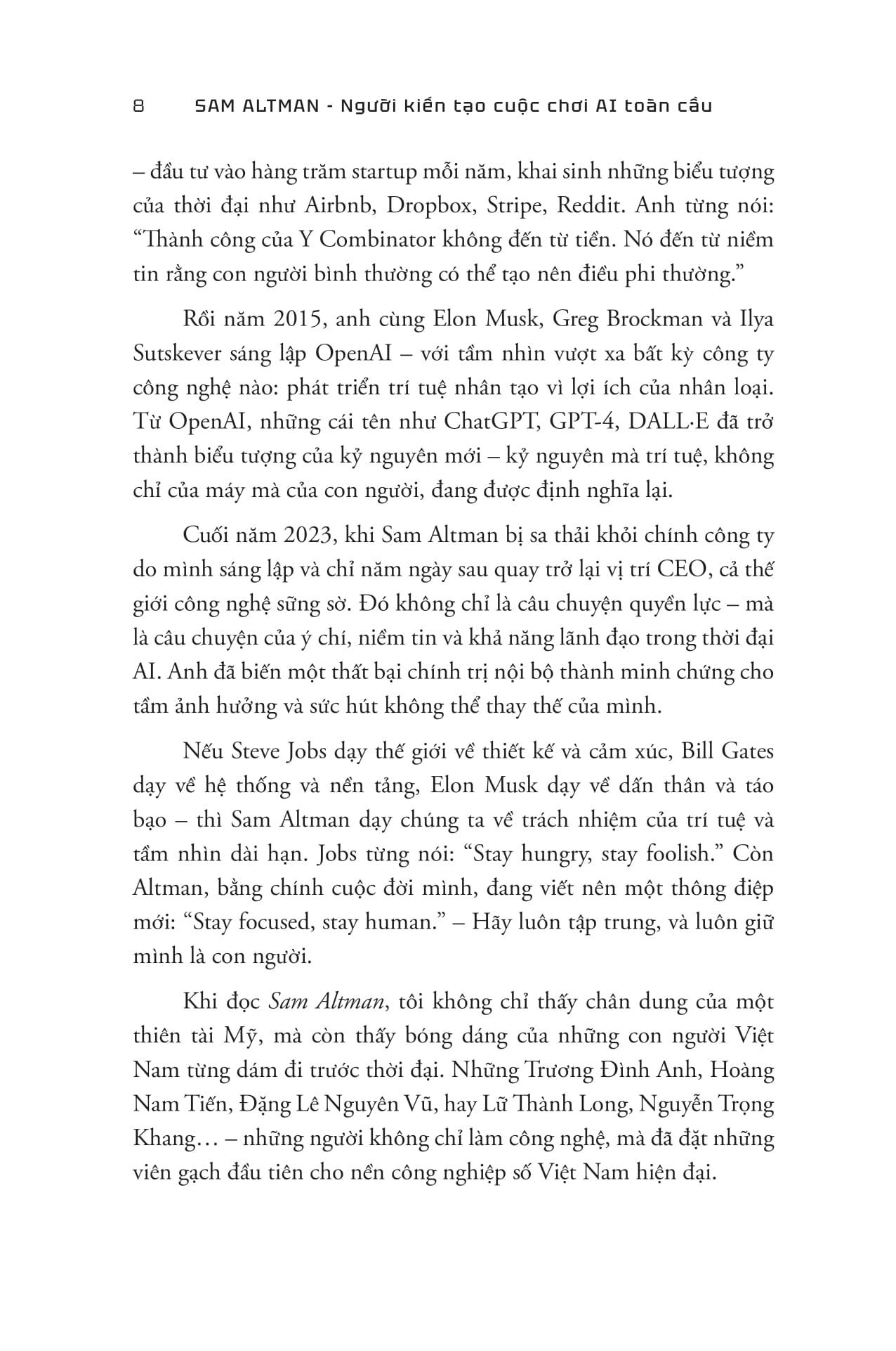 Sách - Sam Altman - Người Kiến Tạo Cuộc Chơi AI Toàn Cầu