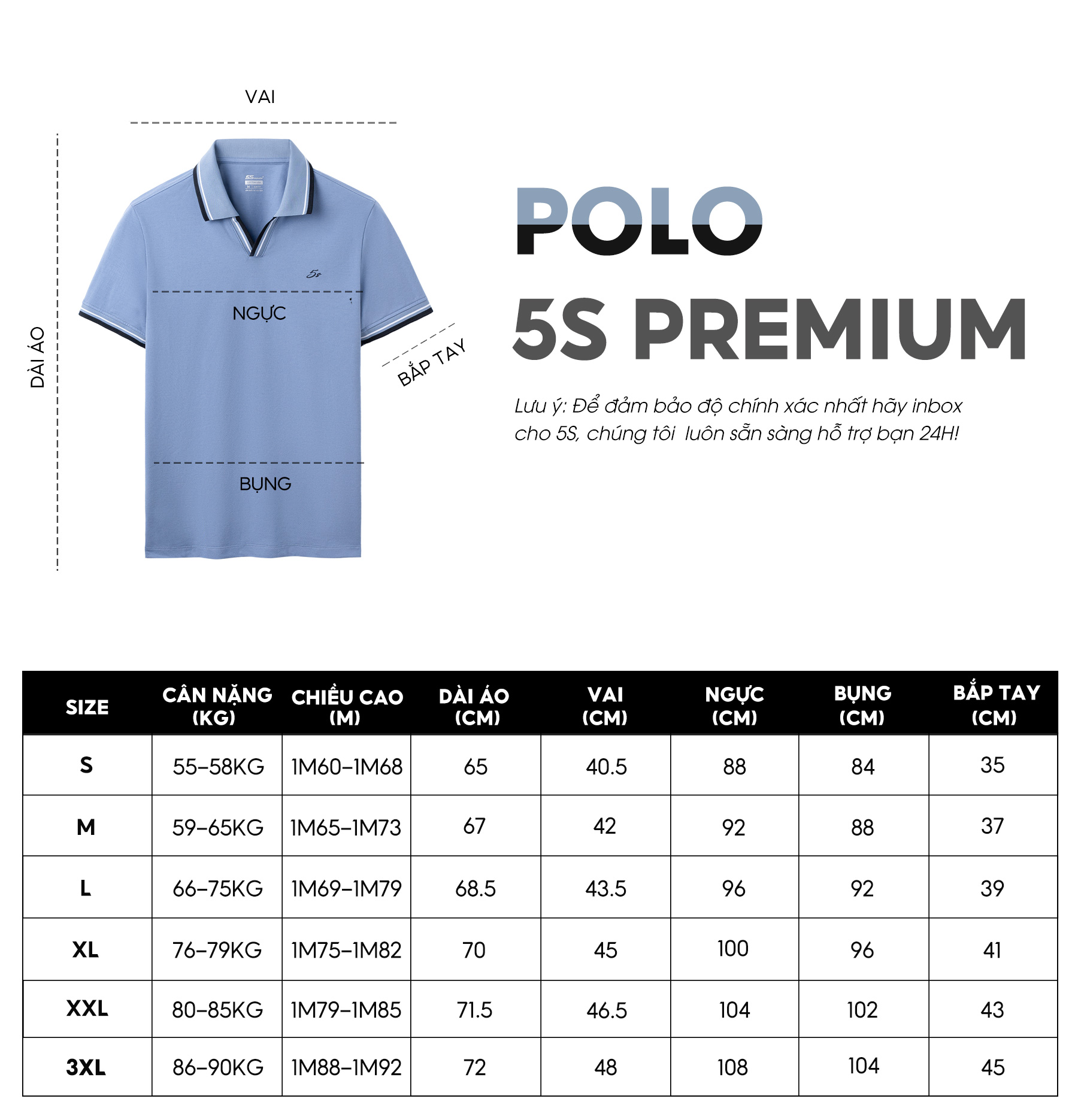 Áo Polo Nam 5S CỔ CHỮ V, Chất Cotton Siêu Mát, Thấm Hút Tốt, Thiết Kế Trẻ Trung, Lịch Lãm