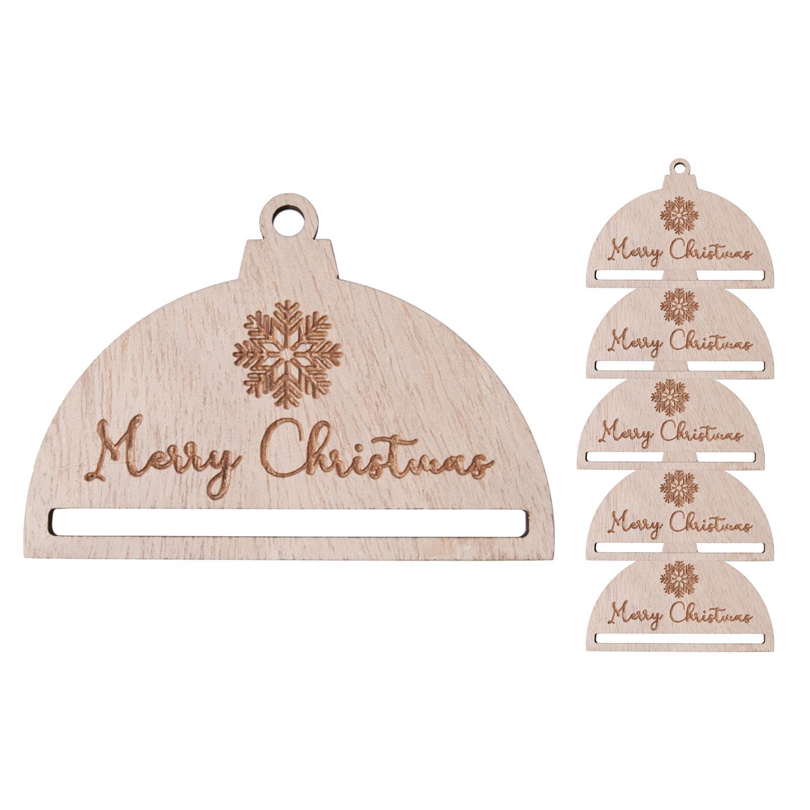 6 Pieces Macrame Pieces Crafts Christmas Ornament Christmas Tree Decorations