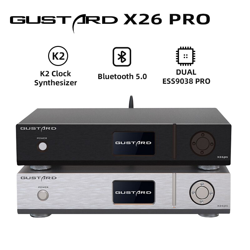 Giải Mã DAC GUSTARD DAC-X26 PRO- 2CHIP ES9038PRO- MQA - Hàng Chính Hãng