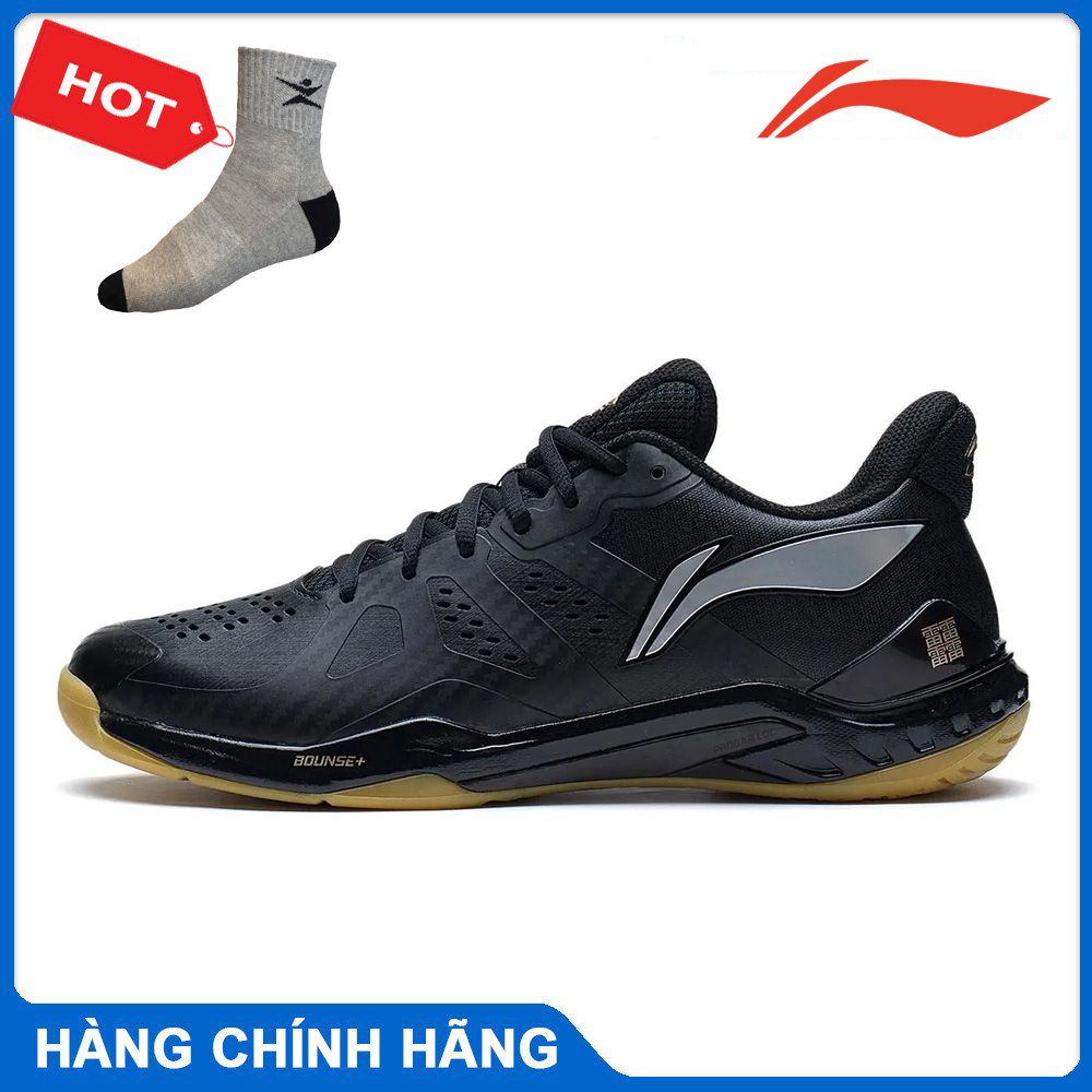 Giày cầu lông chính hãng Lining Yunting AYAS028-1 mẫu mới màu đen dành cho nam đủ size