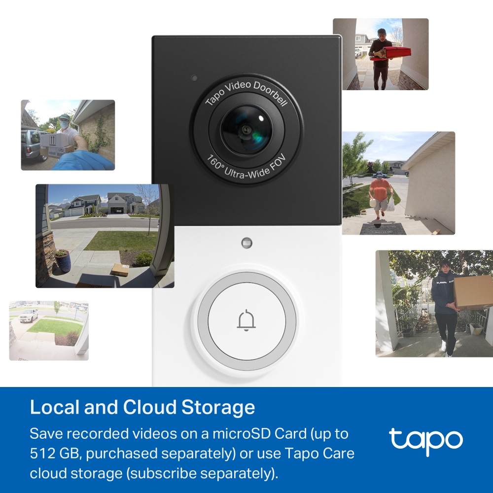 Camera Chuông Cửa TP-Link Tapo D210 | Hình ảnh 2K | Góc siêu rộng 160° | Đàm thoại 2 chiều | Bảo hành 2 năm | Hàng Chính Hãng