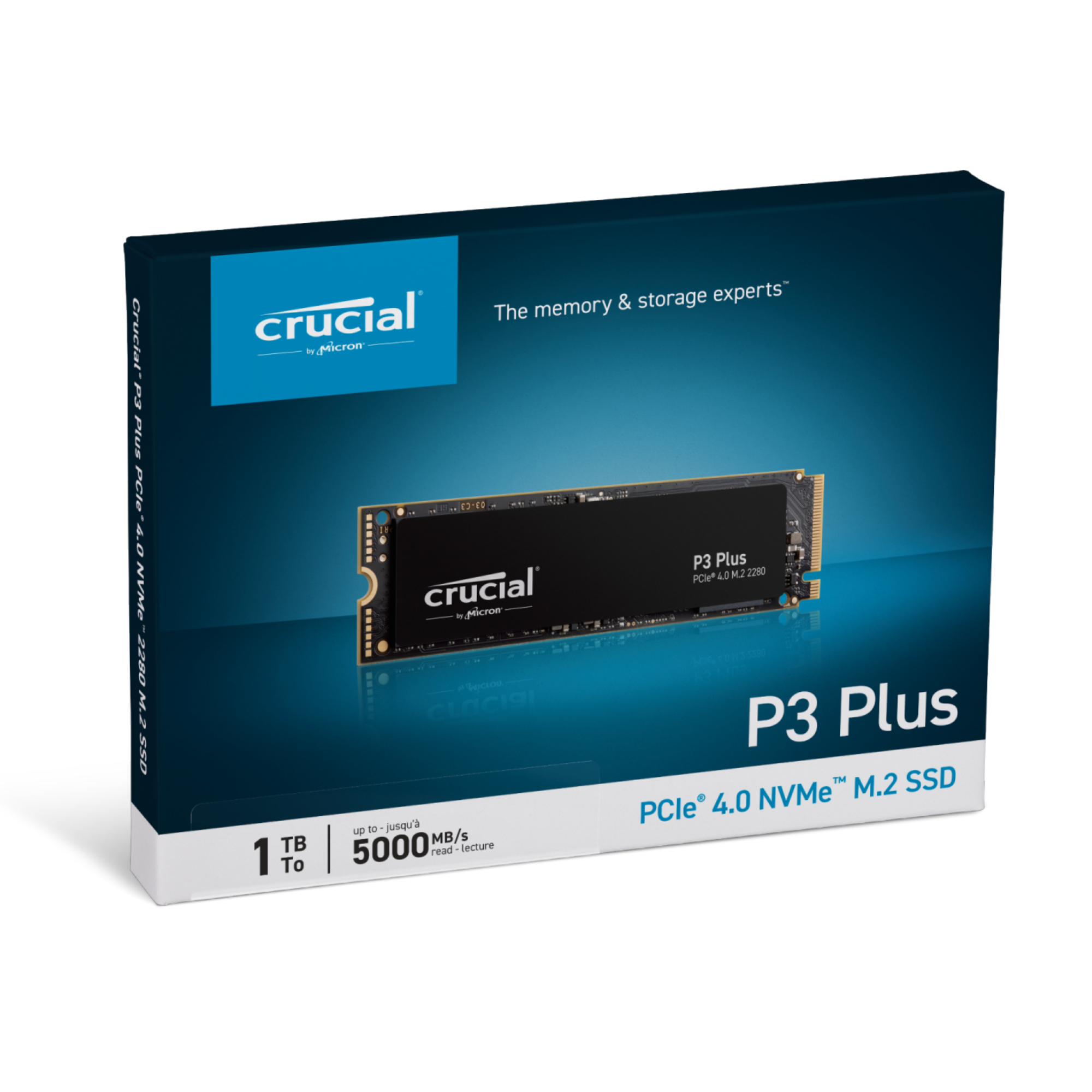 SSD CRUCIAL P3 Plus Gen 4 NVMe 1000GB - CT1000P3PSSD8 - HÀNG CHÍNH HÃNG