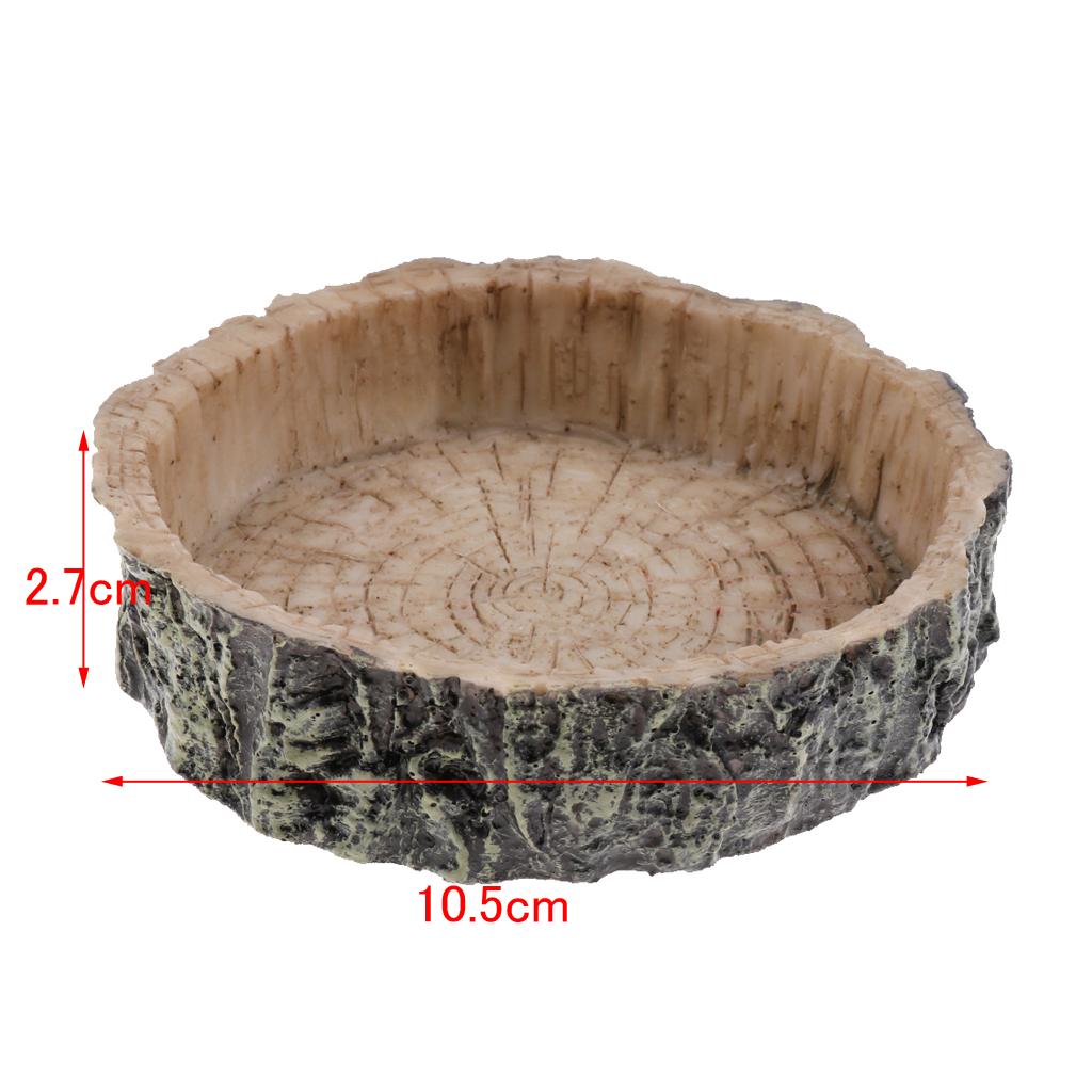 2X Reptile Food and Water Dish Mini Corner Feeding Bowl Reptile Supplies Type 2