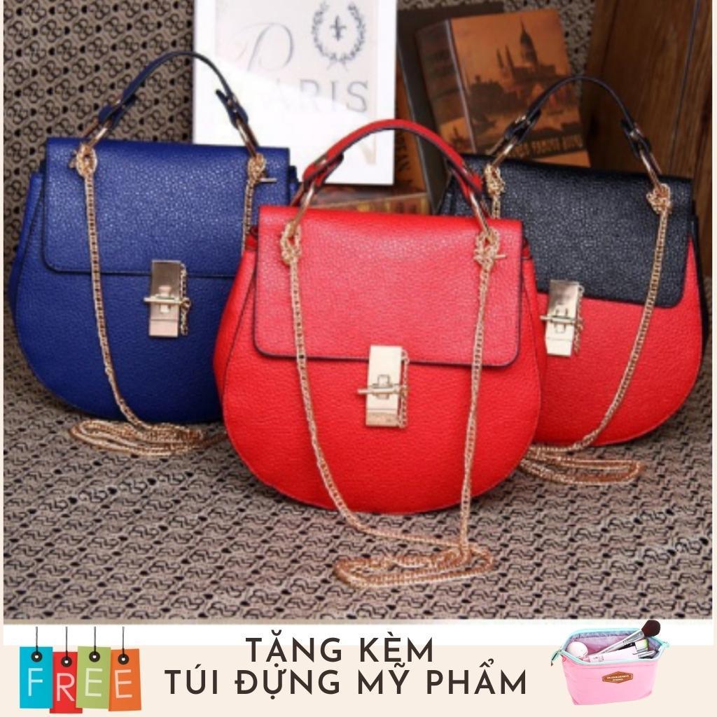 Túi Xách Nữ Thời Trang Cao Cấp Đồ Da Thành Long TLG 208079 5 tặng túi đựng mỹ phẩm tiện lợi
