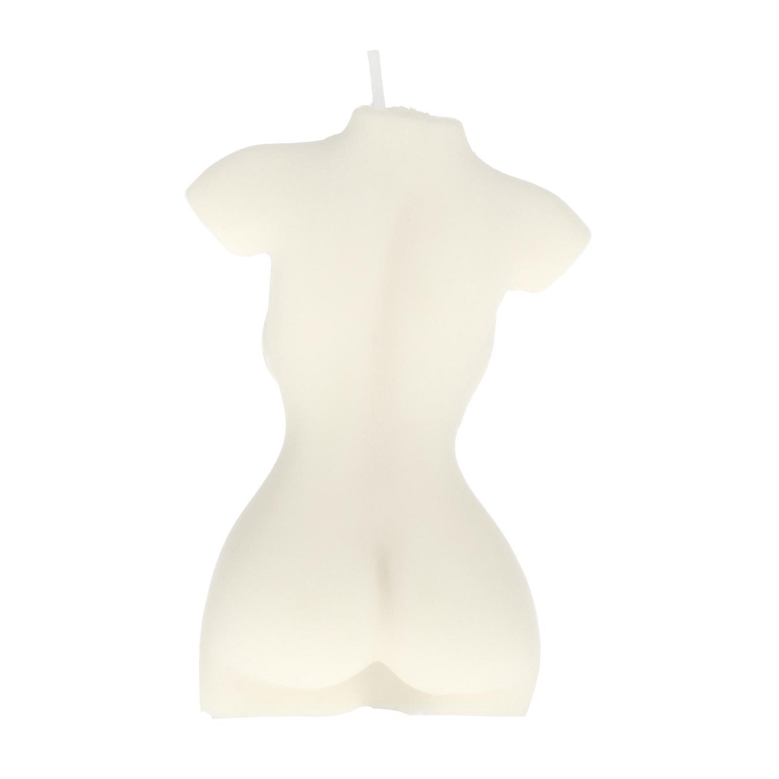 Human Female Body Bust Scented Statue Candle Office Decorative Photo Props