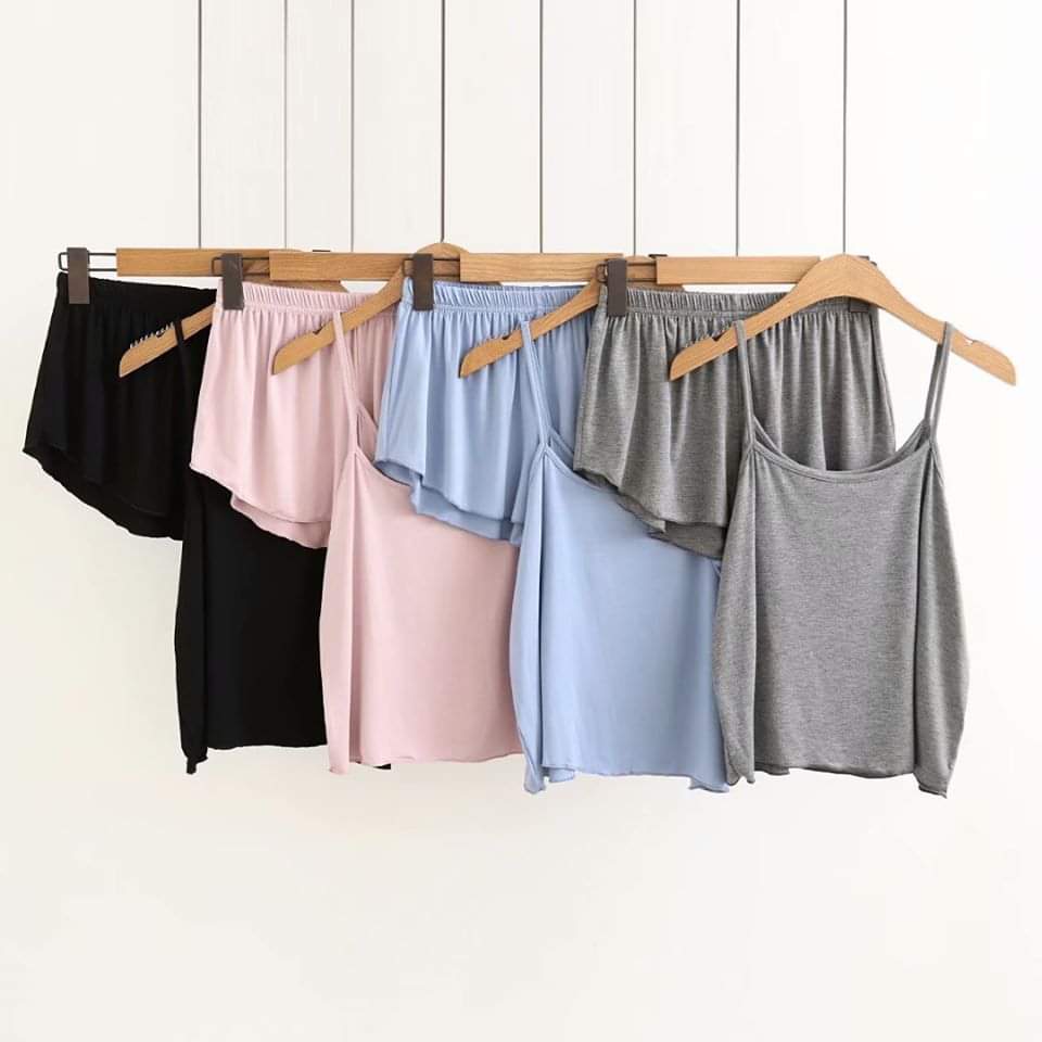 BỘ NGỦ HAI DÂY MẶC MÁT CHO NỮ VẢI THUN LẠNH 4 CHIỀU LOẠI 1 SIÊU XỊN SIÊU RẺ TỪ 40-65KG