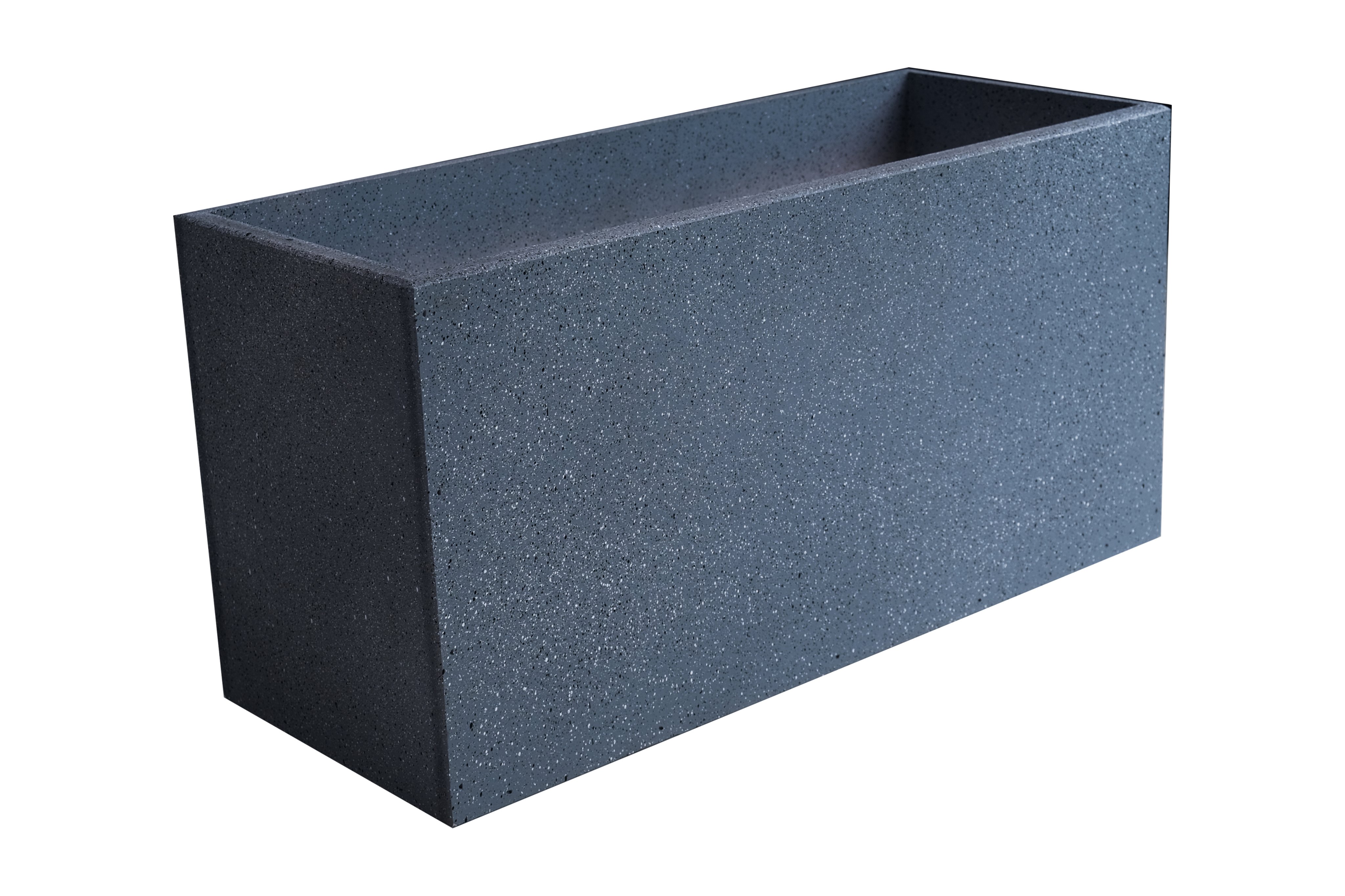 Chậu composite chữ nhật trơn màu giả đá 50*20*25 Home Việt