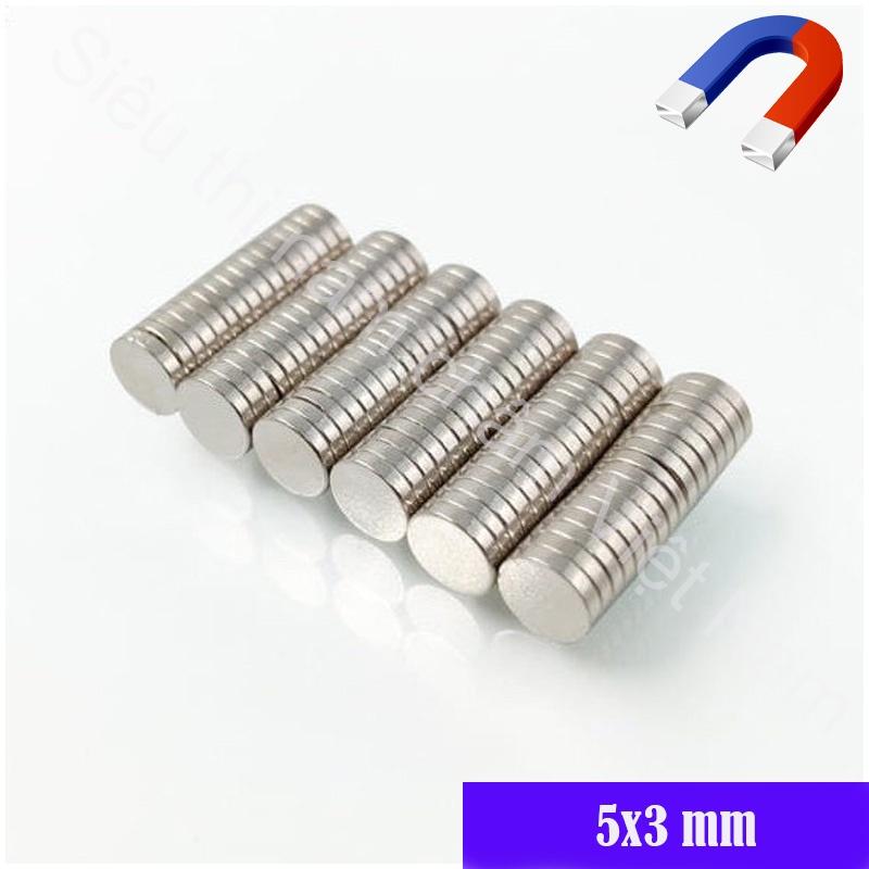 Nam Châm 5x1 5x2 5x3 Tròn đường kính 5mm, set 50 viên mỗi loại