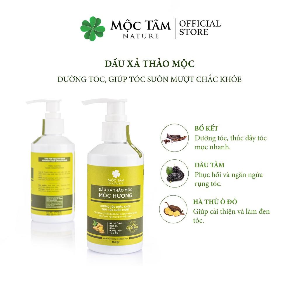 Dầu Xả Thảo Mộc Mộc Hương 150g - Ngăn Rụng Tóc, Dưỡng Tóc Suôn Mượt Tự Nhiên (Mộc Tâm Nature)