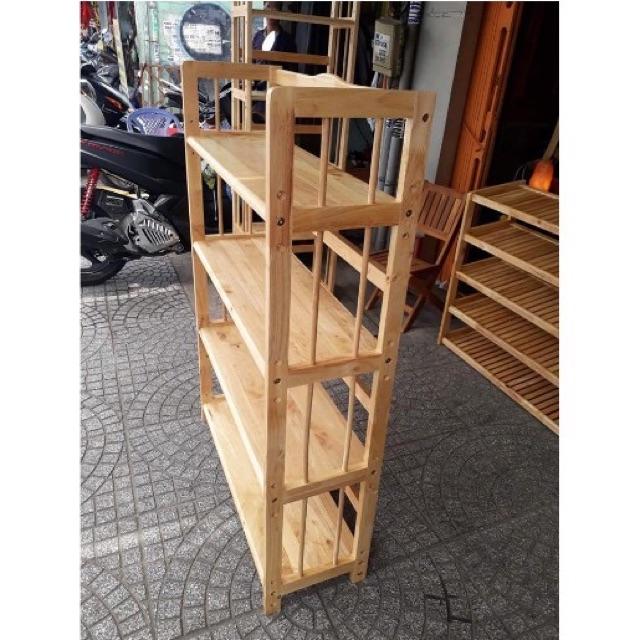 Kệ đa năng gỗ 4 tầng 80.120 giá rẻ. Giá để đồ