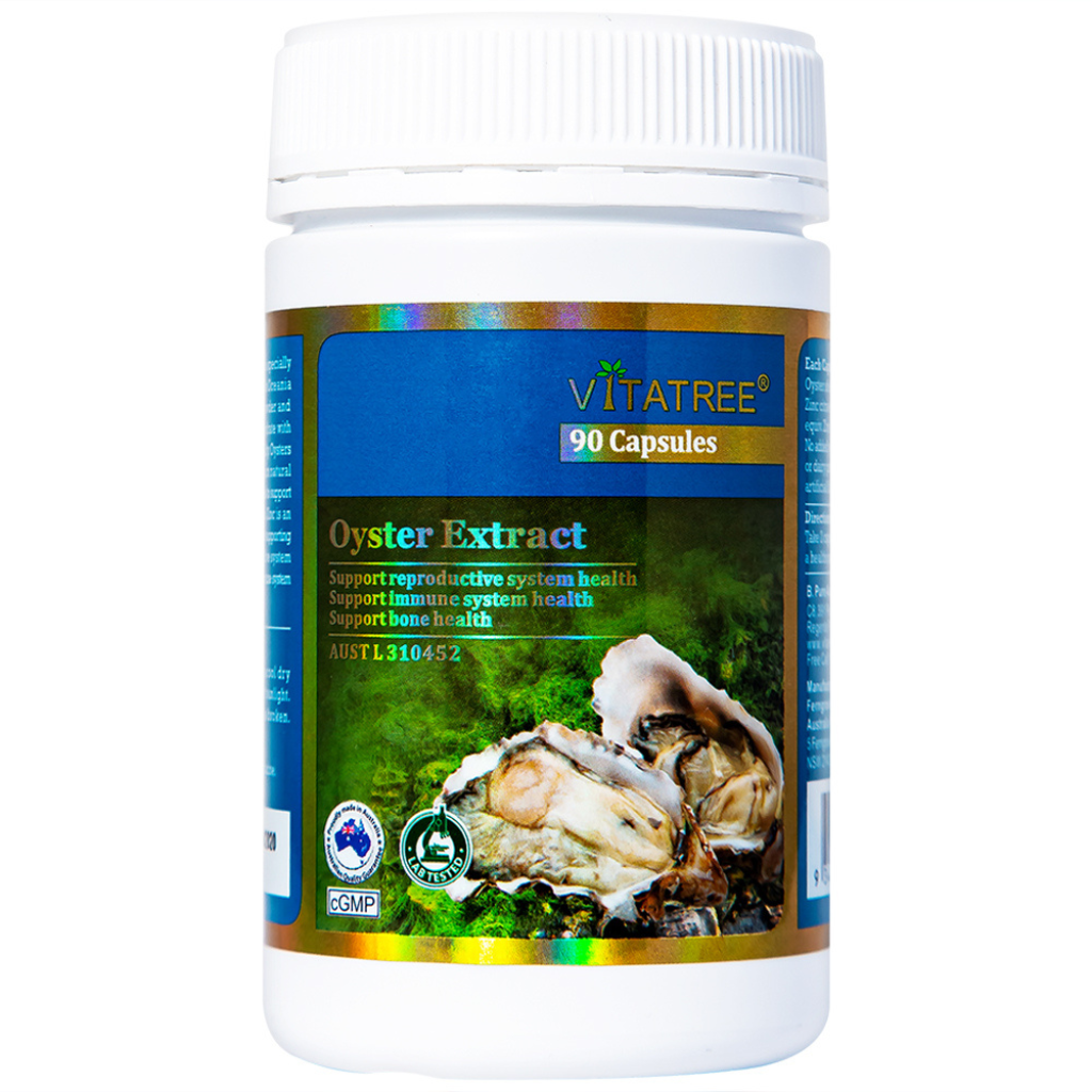 Viên uống tinh chất hàu biển Vitatree Oyster Extract hỗ trợ tăng cường sinh lý nam giới (90 viên)
