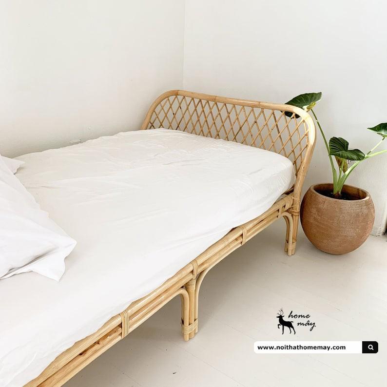 Ghế Sofa mây dài trang trí phòng khách CAO CẤP HOME MÂY khách sạn, nhà hàng, homestay, khu nghỉ dưỡng