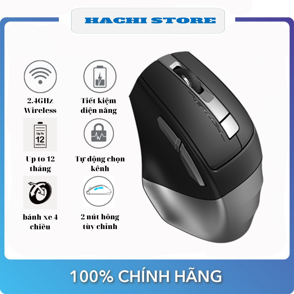 Chuột Không Dây A4Tech FStyler FG35 Wireless 2.4G 2000 DPI - Hàng chính hãng