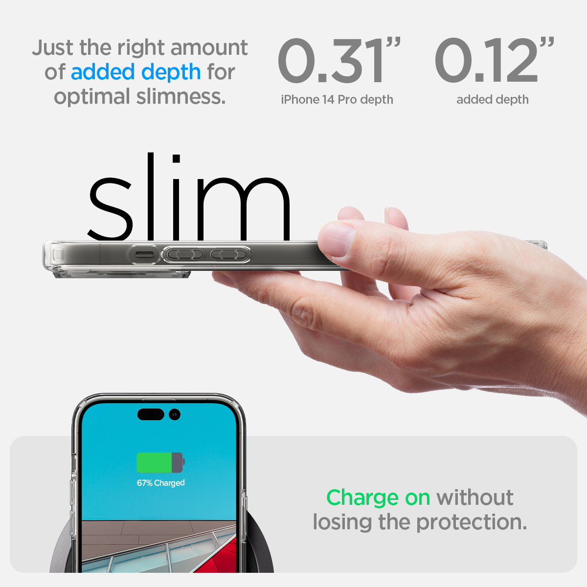 Ốp Lưng dành cho iPhone 14/ 14 Plus/ 14 Pro/ 14 Promax SPIGEN ULTRA HYBRID CRYSTAL CLEAR- Hàng Chính Hãng