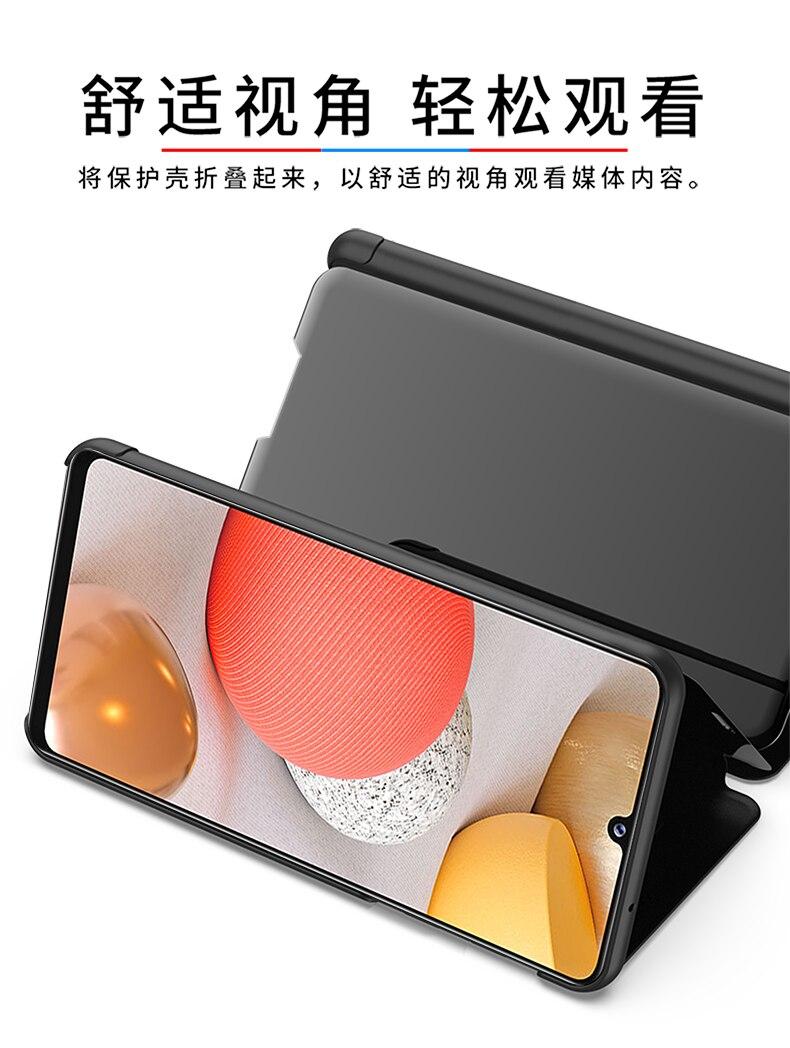 Bao Da Tráng Gương Thời Trang Cho Samsung S21 S30 Ultra A32 A42 Samsung S20 Fe 5g M51 A021S