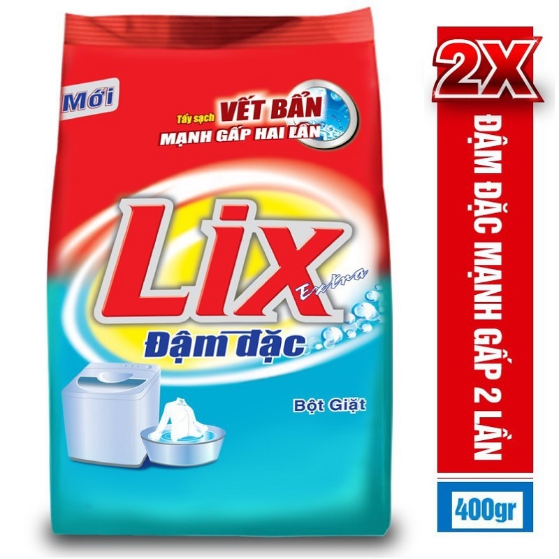 Bột giặt LIX extra đậm đặc 400g ED001