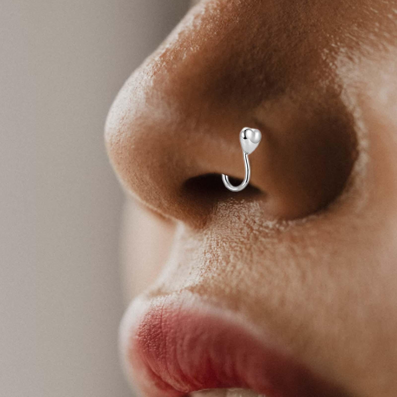 18 Pieces Fake Nose Rings Nose Clip Body Jewelry Gifts Fashion