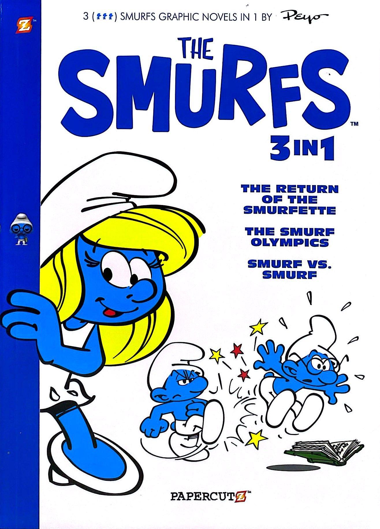 Sách ngoại văn: The Smurfs 3-In-1 #4 - The Return Of Smurfette, The Smurf Olympics, And Smurf Vs Smurf
