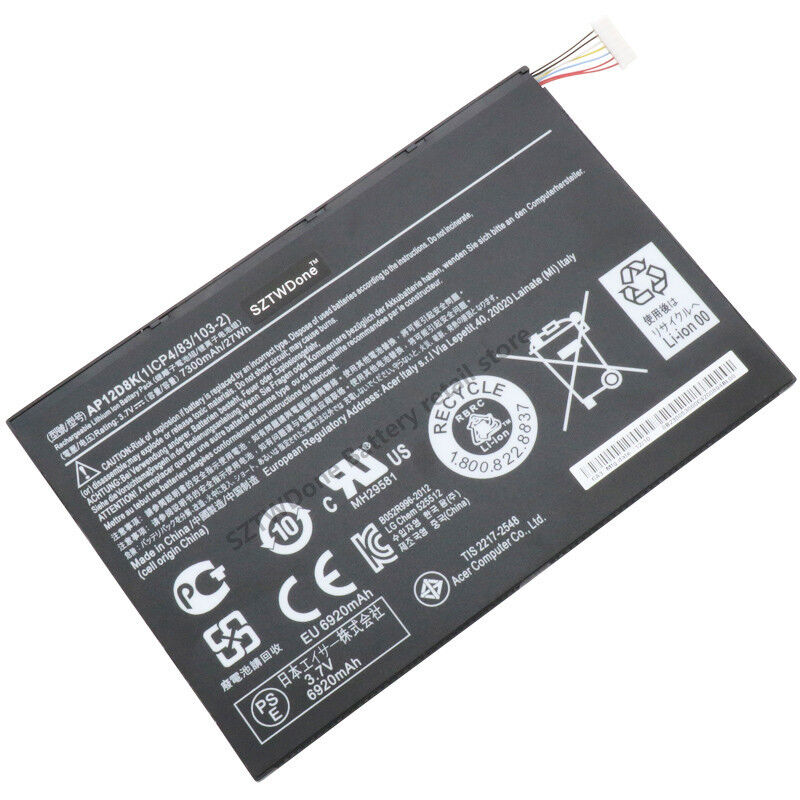 Pin dành cho Acer Iconia Tab A3-A10 P3-171 W510 W510P AP12D8K