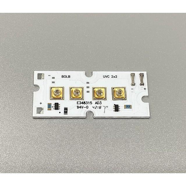 Thanh 4 chip led 100mW UVC - BOLB 2x2 Array