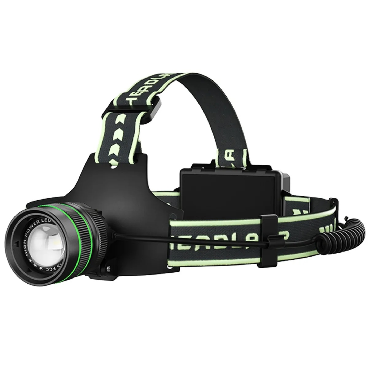 Đèn pin sạc choàng đầu siêu sáng TERINO K75A (công suất lớn 60W, LED, Zoom, chống nước) - Hàng chính hãng