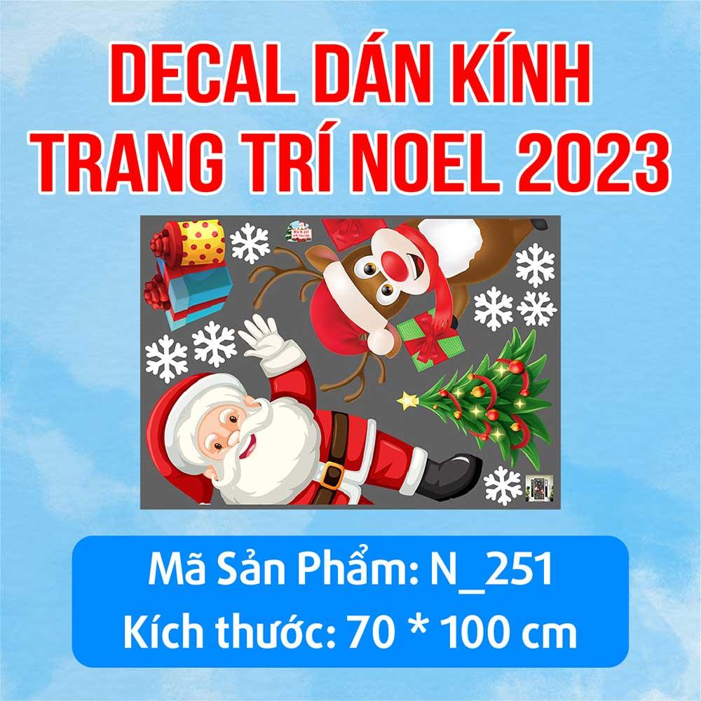 DECAL TRANG TRÍ GIÁNG SINH 2023 COMBO SỐ 50