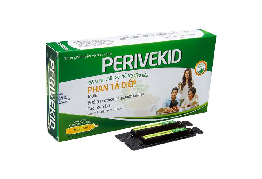 Ống Uống PERIVEKID Bổ Sung Chất Xơ, Hỗ Trợ Tiêu Hóa, Giảm Táo Bón (Hộp 20 ống)