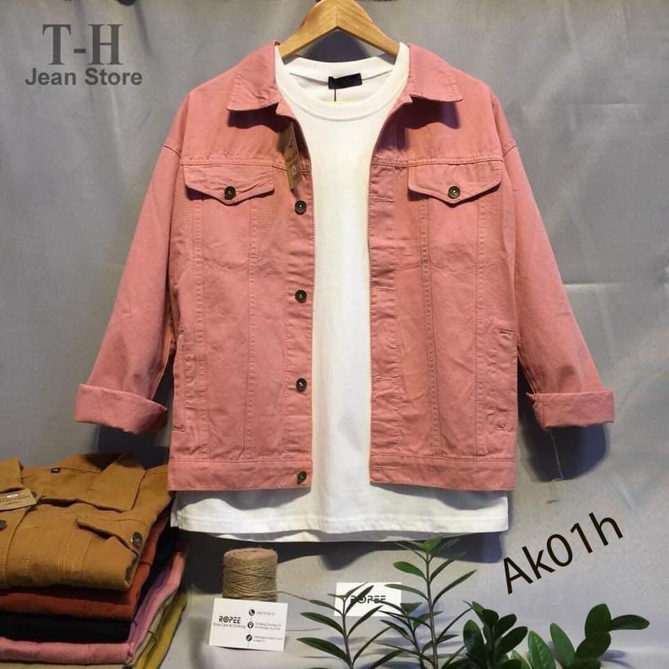 Áo Khoác Kaki Jean Nam     Áo Khoác Nam Đẹp Co Giãn Hàng Quảng Châu Thời Trang Hpfashion - Akjn02