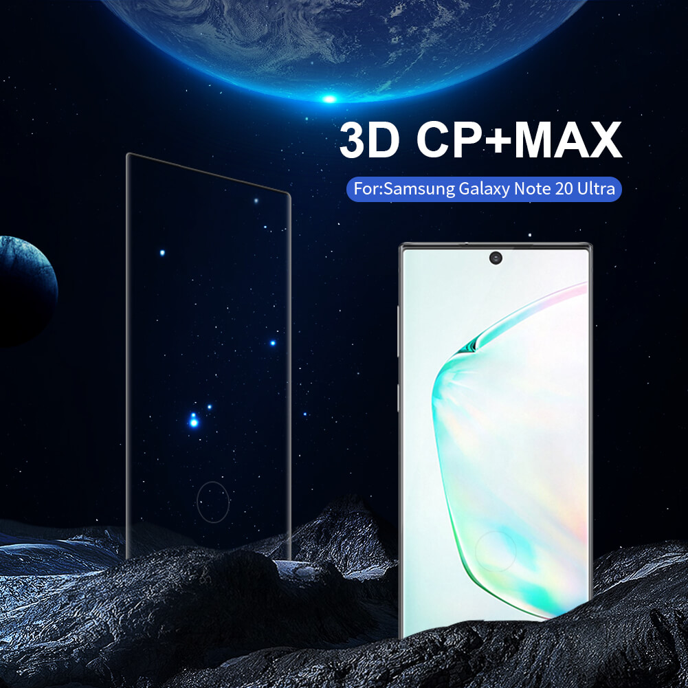 Miếng dán kính cường lực 3D Samsung Galaxy Note 20 Ultra hiệu Nillkin CP+ Max - Hàng chính hãng