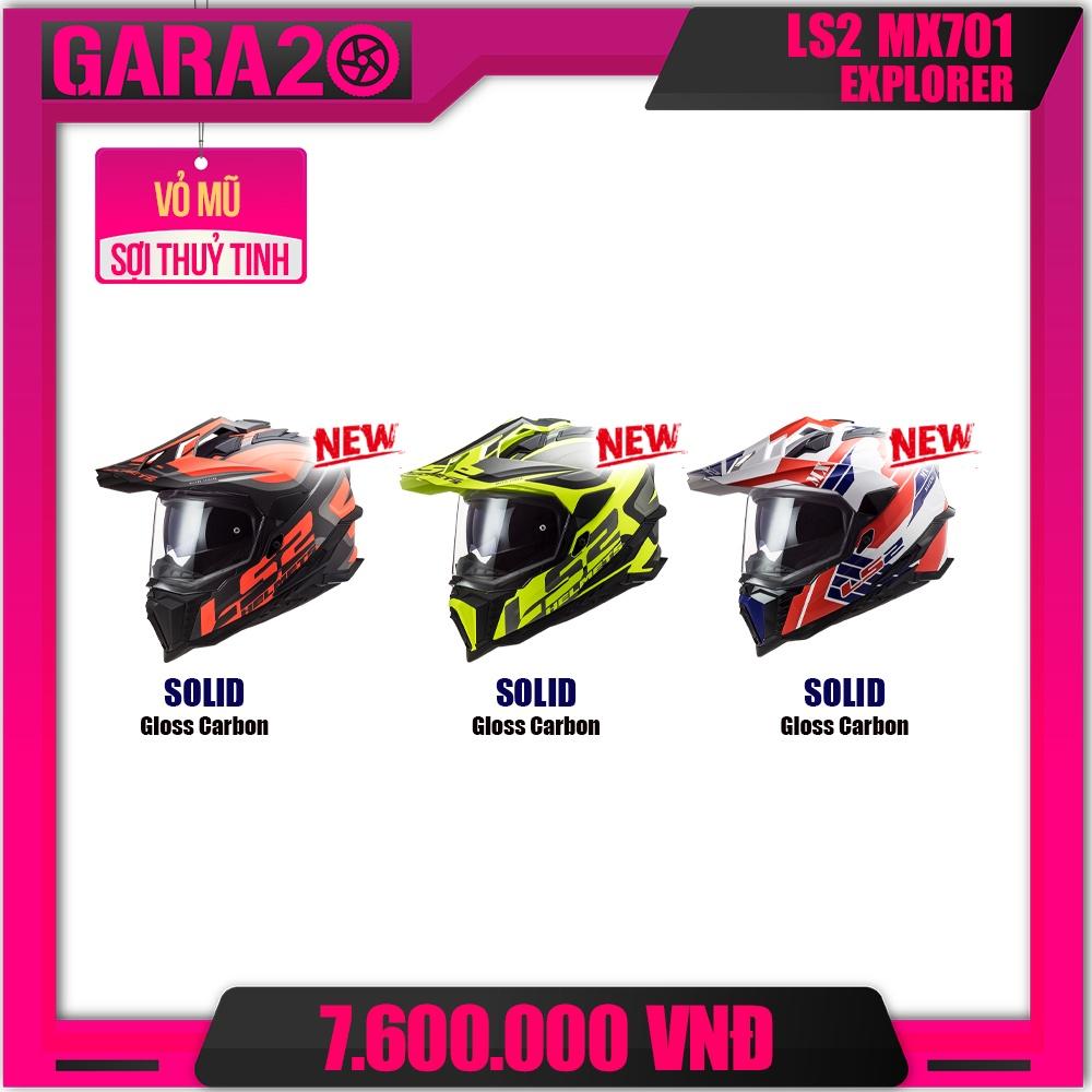 MŨ BẢO HIỂM CÀO CÀO DUAL SPORT LS2 MX701 EXPLORER FIBERGLASS - GARA20