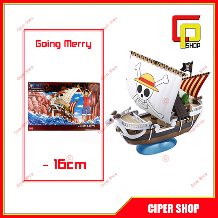 Loại 16cm - Mô hình thuyền tàu Going Merry One Piece Luffy - Figure One Piece