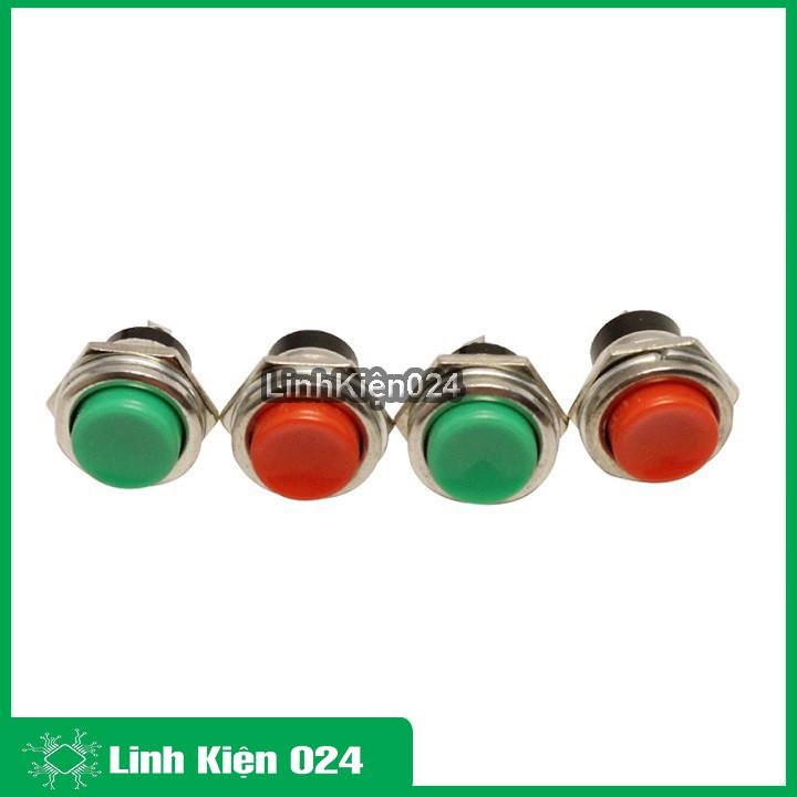 Bộ 3 Nút Nhấn Đề Sắt Loại To 15mm- Màu Sắc Ngẫu Nhiên Đỏ Xanh