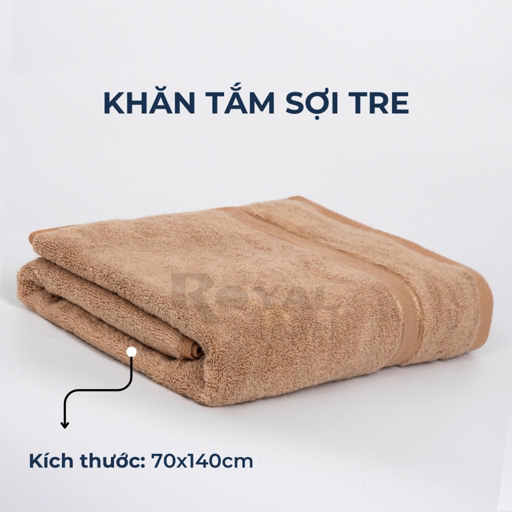 Khăn tắm sợi tre Royal Towel 70x140cm thấm hút tốt, không đổ lông, không ra màu