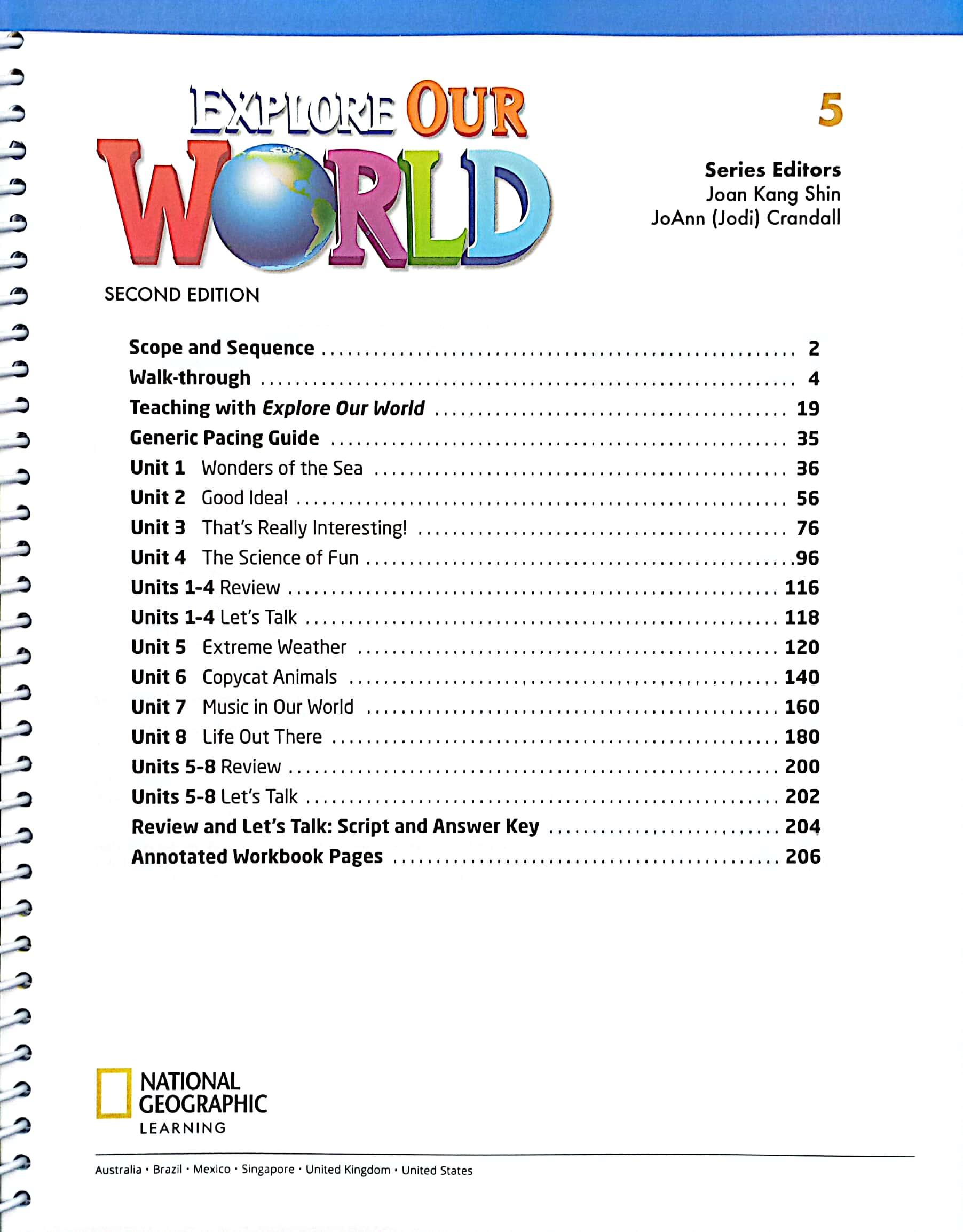 Explore Our World 5 Lesson Planner + Audio CD + Video DVD - 2nd Edition