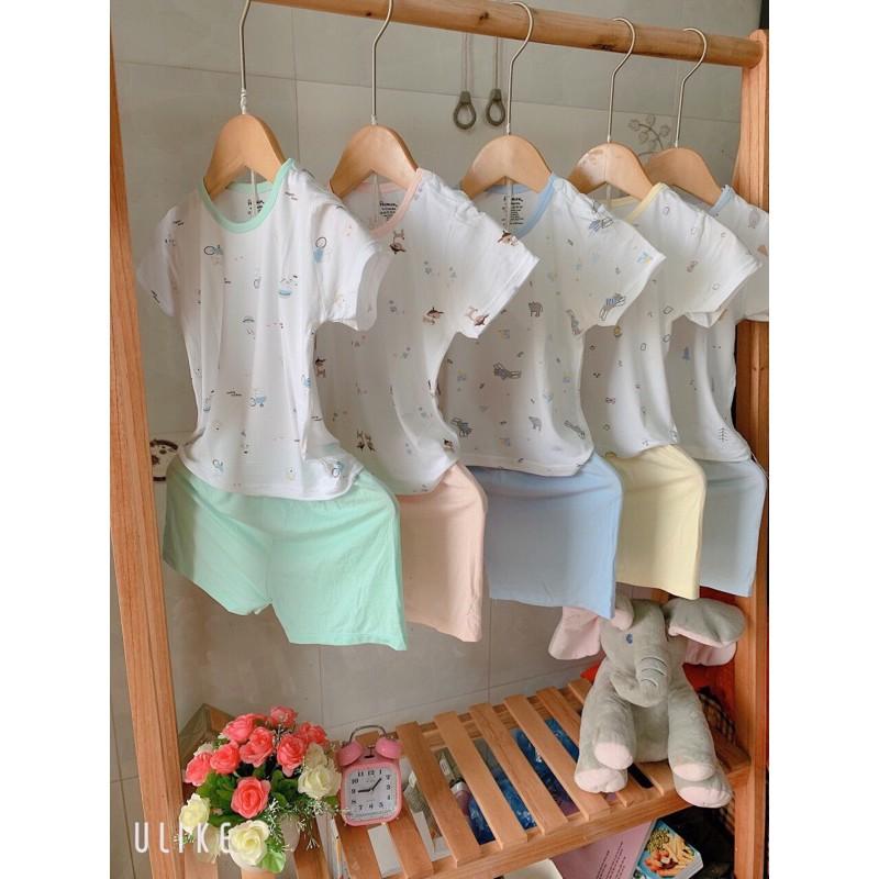 Set 3 bộ quần áo cotton cho bé 3-12kg