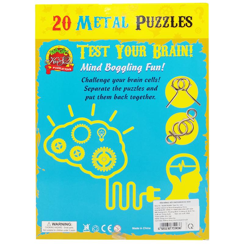 Đồ Chơi Hack Não Khóa IQ - Metal Puzzles 3020 (20 Chi Tiết)