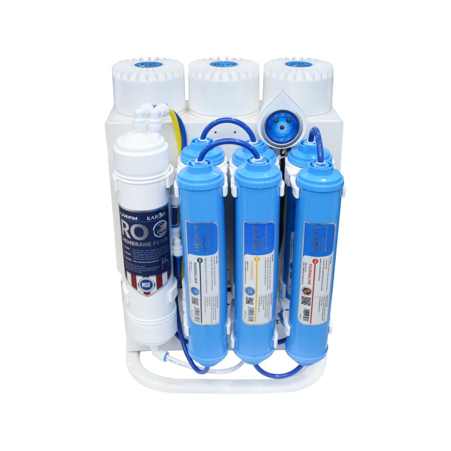 Máy lọc nước để gầm Karofi KAQ U16 - Lọc thô Smax Duo, RO Mỹ - Giao lắp miễn phí toàn quốc - Hàng Chính Hãng
