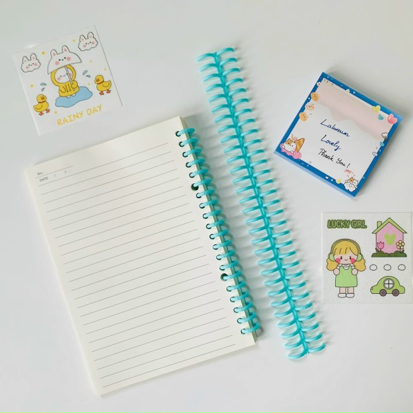 Thanh binder nhựa cao cấp đường kính 12mm phụ kiện sổ còng planner nhật ký Lalunavn-B104