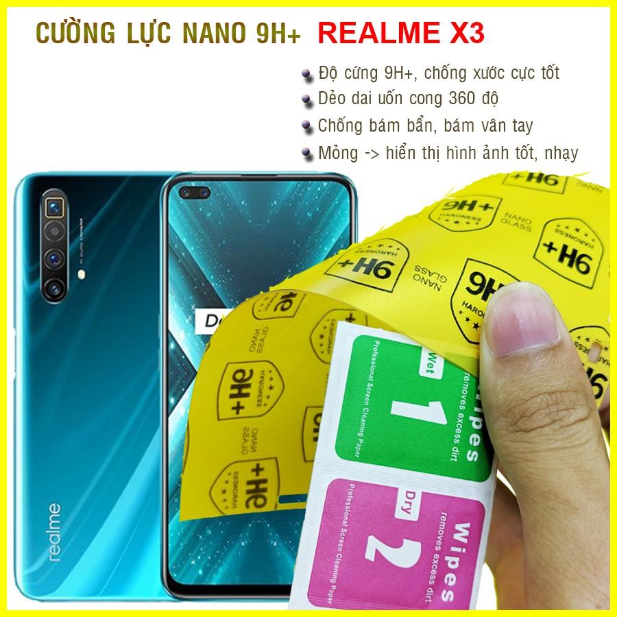 Dán cường lực dẻo nano dành cho  Realme X3